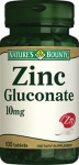 Nature's Bounty Zinc Gluconate