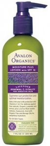 Avalon Organics Lavender Moisture Plus SPF 18 Lotion