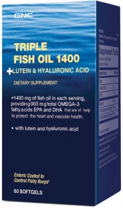 GNC Triple Fish Oil 1400 + Lutein & Hyaluronic Acid Kapsl