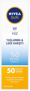 Nivea Sun Yalanma & Leke Kart Gne Koruyucu Yz Kremi SPF 50+