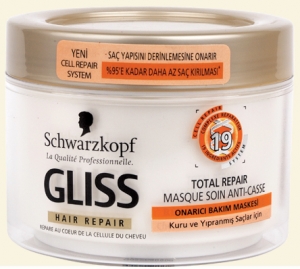 Schwarzkopf Gliss Total Repair 19 Onarc Bakm Maskesi