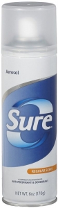 Sure Aerosol Regular Scent Antiperspirant Deodorant