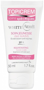 Topicrem White Result Rejuvenating Hand Cream SPF 8