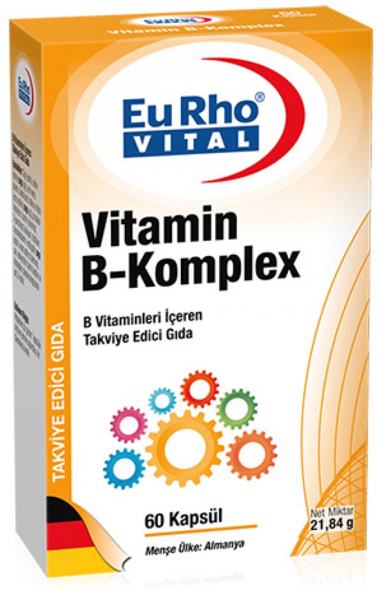 EuRho Vital Vitamin B Kompleks Kapsül 49,50 TL'ye Sipariş