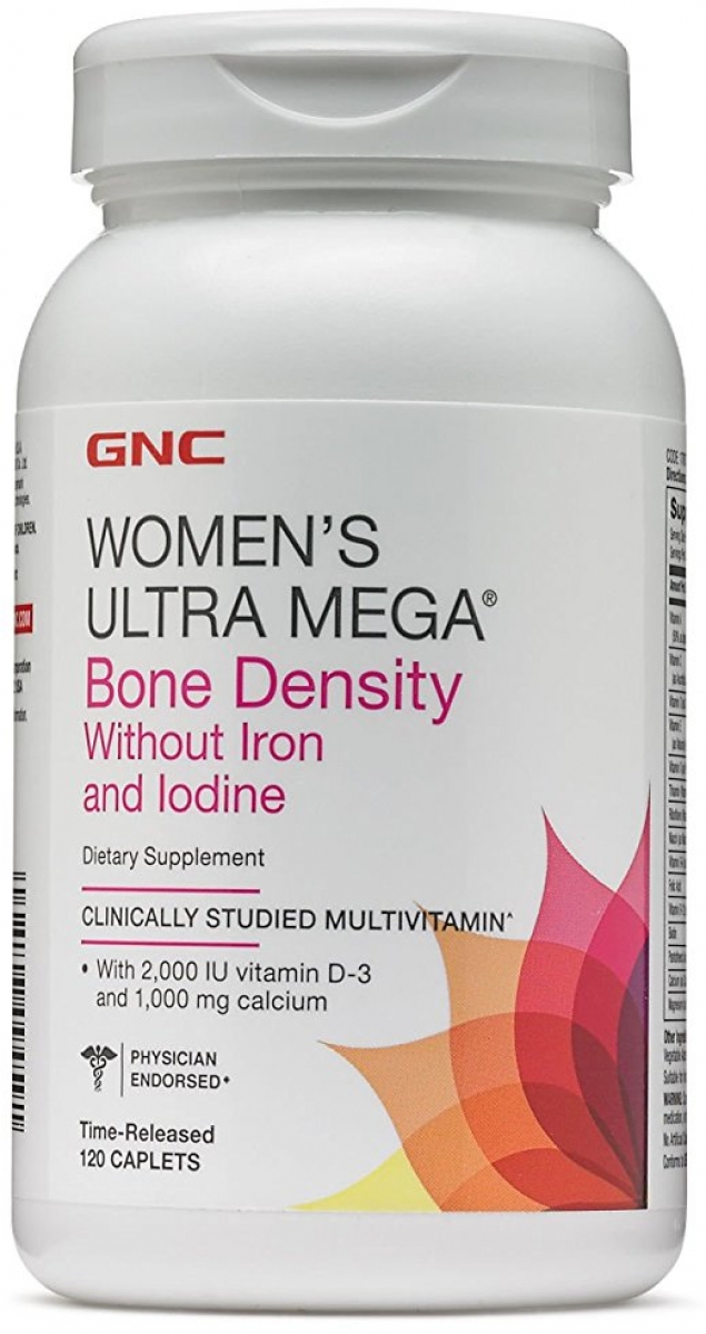 GNC Women's Ultra Mega Bone Density Without Iron and Iodine Tablet 498,00 TL'ye Sipariş