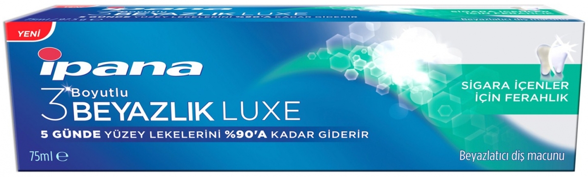 Ipana 3 Boyutlu Beyazlik Luxe Dis Macunu Sigara Icinler Ferahlik 33 00 Tl Ye Siparis