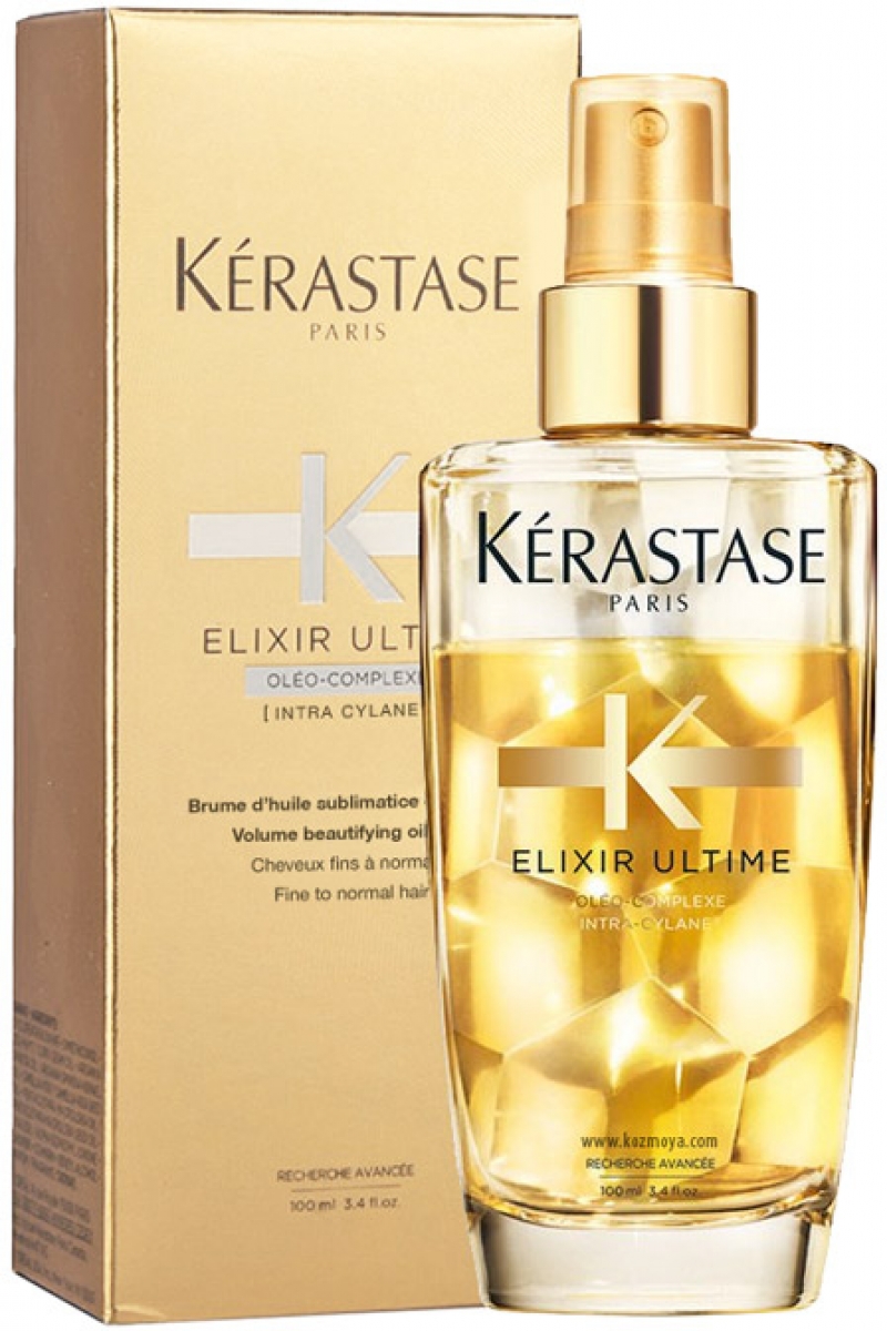 Масло для волос kerastase. Керастаз эликсир Ультим масло для тонких волос 100 мл. Kerastase Elixir ultime масло спрей. Kerastase Elixir ultime - двухфазное масло-спрей для тонких волос 100мл Maroshka. Масло двухфазное Керастаз.