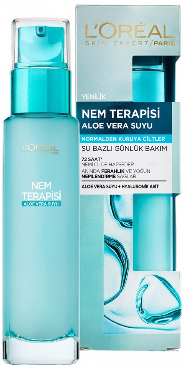 Loreal Nem Terapisi Aloe Vera Suyu Hyaluranik Asit Normal Kuru Cilt 72 17 Tl Ye Siparis