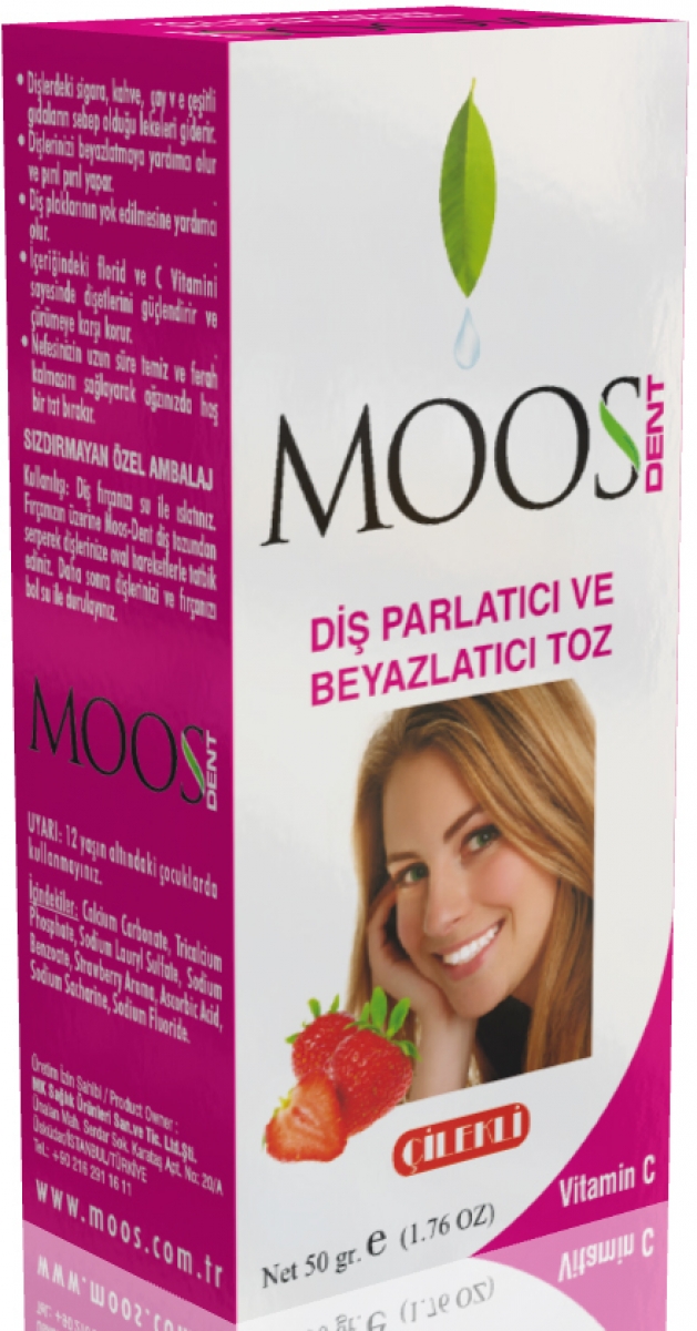 Moos Dent Cilekli C Vitaminli Dis Parlatici Beyazlatici Toz 18 00 Tl Ye Siparis