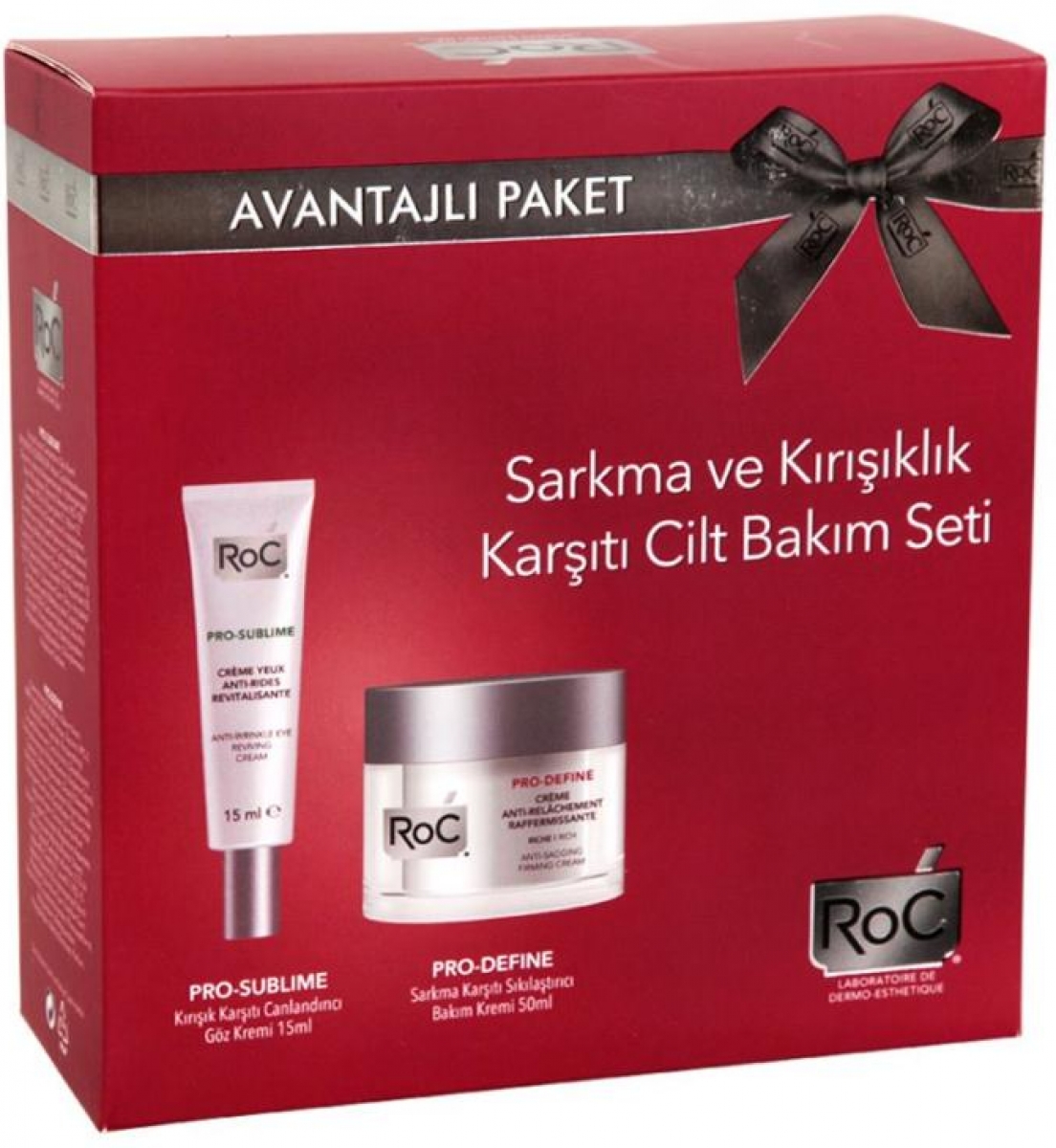 Roc Pro Define Sarkma Karsiti Krem Canlandirici Goz Kremi Set 106 25 Tl Ye Siparis