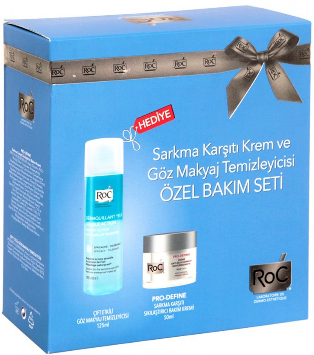 Roc Pro Define Sarkma Karsiti Krem Goz Makyaj Temizleyici Set 109 65 Tl Ye Siparis