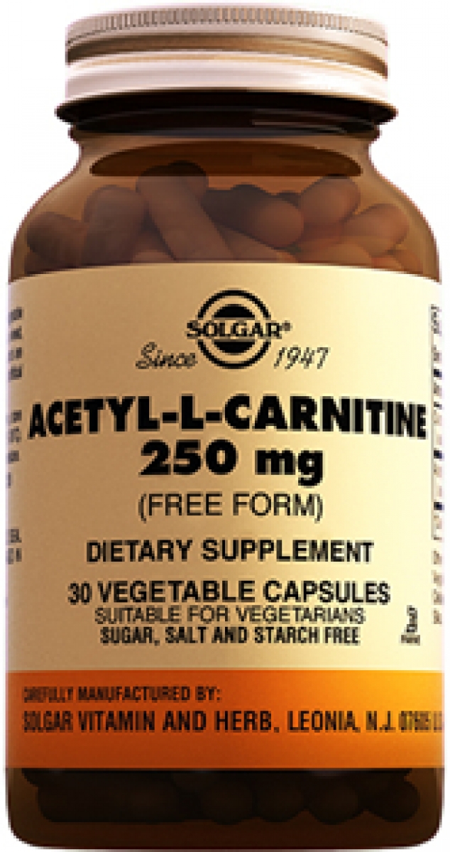 Solgar Acetyl L-Carnitine Kapsl - 121,90 TL'ye Sipari