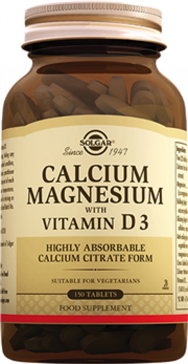 Solgar Calcium Magnesium with Vitamin D3 Tablet 123,90 TL'ye Sipariş