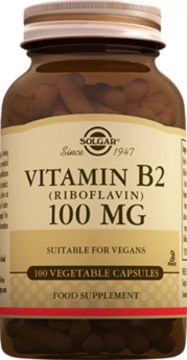 Solgar Vitamin B2 (Riboflavin) Kapsül 97,90 TL'ye Sipariş