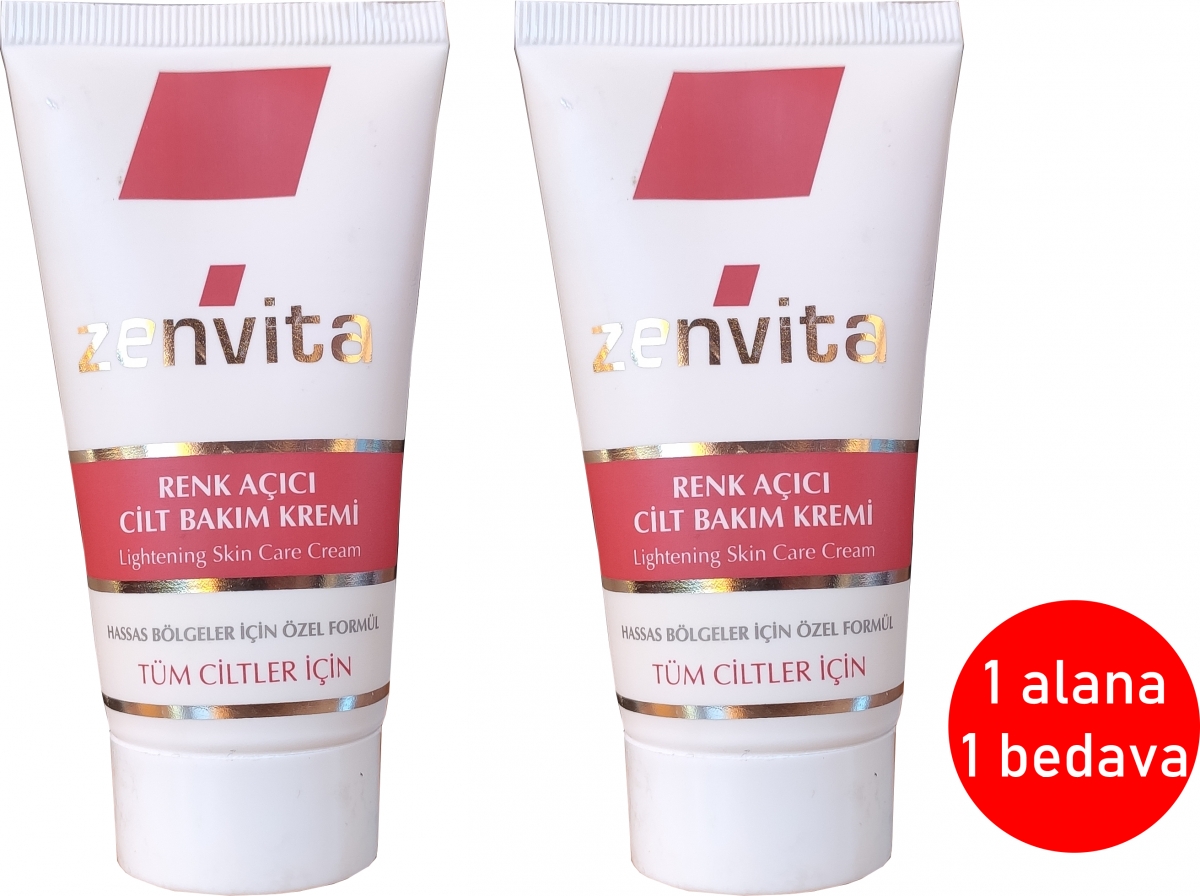 Zenvita Koltuk Altı &amp; Bikini Bölgesi Renk Açıcı Krem (1 Alana 1 Bedava