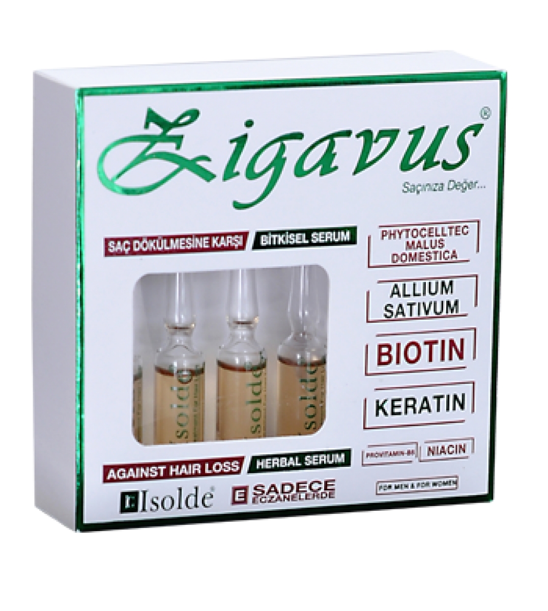 Zigavus İsolde Saç Dökülmesine Karşı Bitkisel Serum - 39,00 TL'ye Sipariş