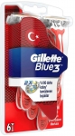 Gillette Blue3 Tıraş Jileti (Kırmızı)