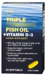 GNC Triple Fish Oil 1400 + Vitamin D-3 Kapsl