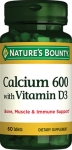 Nature's Bounty Calcium 600 With Vitamin D3