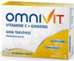 Omnivit C Vitamini + Ginseng ineme Tableti