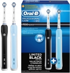 Oral-B Professional Care 700 Black arj Edilebilir Di Fras 2'li Avantajl Paket