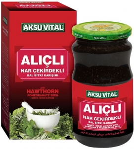 Aksuvital Alıçlı Nar Çekirdekli Bal Bitki Karışımı