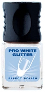 Alessandro Pro White Glitter - Trnak Beyazlatc Efekt Cila