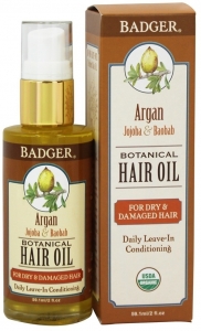 Badger Argan Botanical Hair Oil - Ypranm Salar in Bakm Ya
