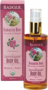 Badger Damascus Rose Body Oil - Nemlendirici Gl Vcut Ya