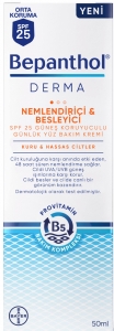 Bepanthol Derma Nemlendirici & Besleyici Yz Bakm Kremi SPF 25