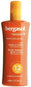 Bergasol Rapid Tanning Body Lotion SPF12