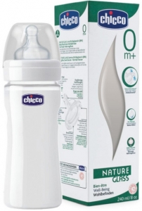 Chicco Nature Glass BPA Silikon Emzikli