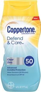 Coppertone Defend & Care Clear Zinc SPF 50