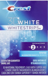 Crest 3D White Whitestrips Vivid 10 Gnlk Di Beyazlatc Bant