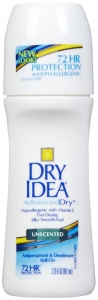 Dry Idea Unscented Antiperspirant Deodorant Roll-On