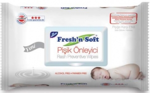 Fresh'n Soft Pişik Önleyici Islak Bebek Havlusu