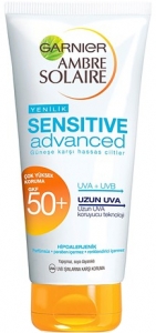 Garnier Ambre Solaire Sensitive Advanced Koruyucu Gne Kremi SPF 50