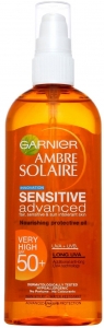 Garnier Ambre Solaire Sensitive Advanced Besleyici Koruyucu Yağ SPF 50