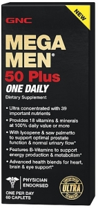 GNC Mega Men 50 Plus One Daily Tablet