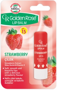 Golden Rose Lip Balm Strawberry SPF 15