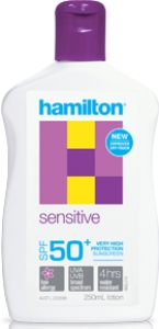 Hamilton Hassas Ciltler in Gne Koruyucu Losyon SPF 50+