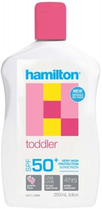 Hamilton Toddler ocuklar in Gne Koruyucu Losyon SPF50+