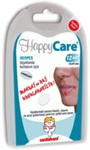 HappyCare Herpes - Uçuklar İçin Hızlı İyileştiren Şeffaf Yara Bandı