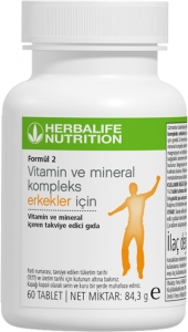 Herbalife Forml 2 Erkekler in Vitamin ve Mineral Kompleks Tablet