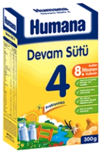 Humana 4 Prebiyotikli Bebek Biberon Devam Sutu 300gr 19 00 Tl Ye Siparis