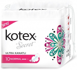 Kotex Secret Ultra Kanatl Normal Ped