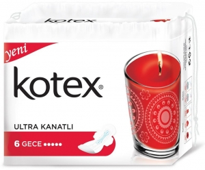 Kotex Ultra Kanatl Ped (Gece)