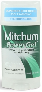 Mitchum Power Gel Sensitive Skin Antiperspirant Deodorant