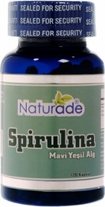 Naturade Spirulina Mavi Yeil Alg Kapsl