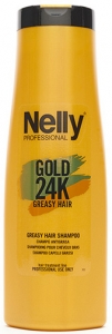 Nelly Professional Gold 24K - Yağlı Saçlar İçin Şampuan